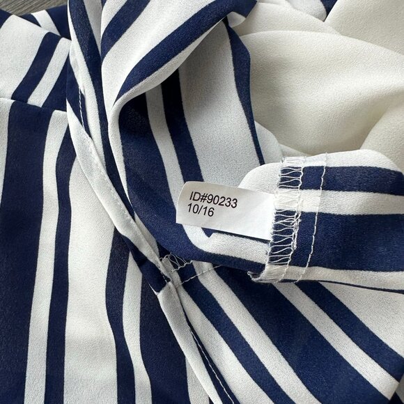 2016 Vintage Express Navy and White Multi Stripe Barcelona Cami - Small - Picture 2 of 3